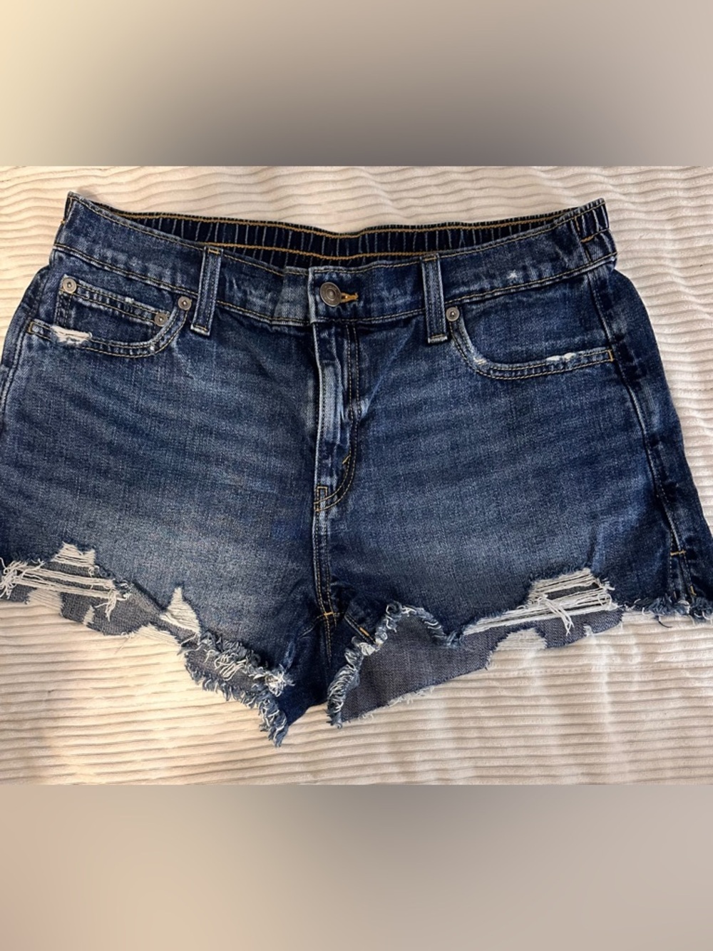 aerie Distressed Denim Shorts